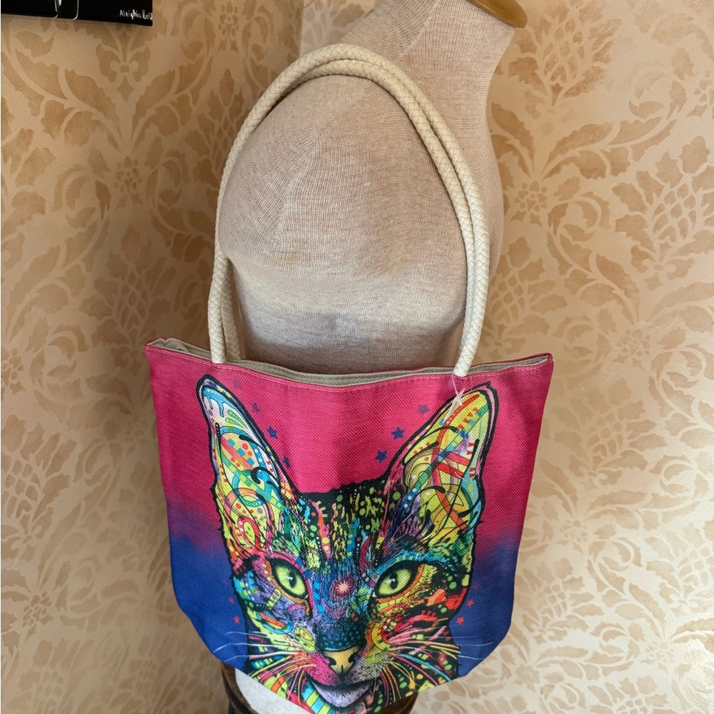 Cat totes canvas material